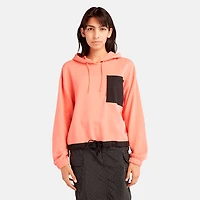 Women's Mixed-Media Hoodie