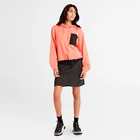 Women's Mixed-Media Hoodie