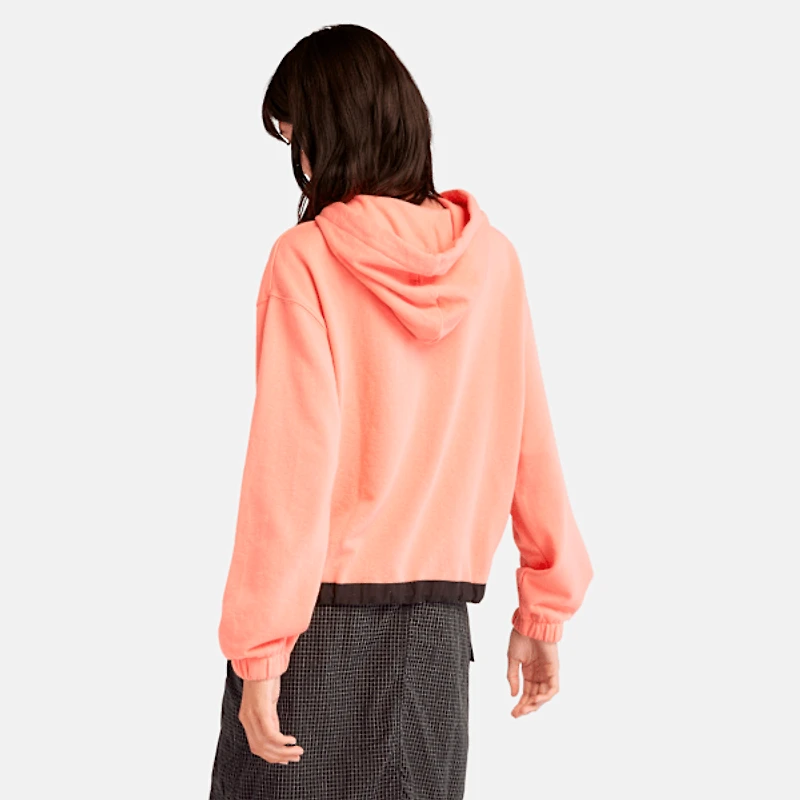 Women's Mixed-Media Hoodie