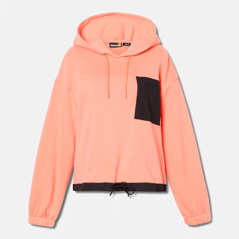 Women's Mixed-Media Hoodie