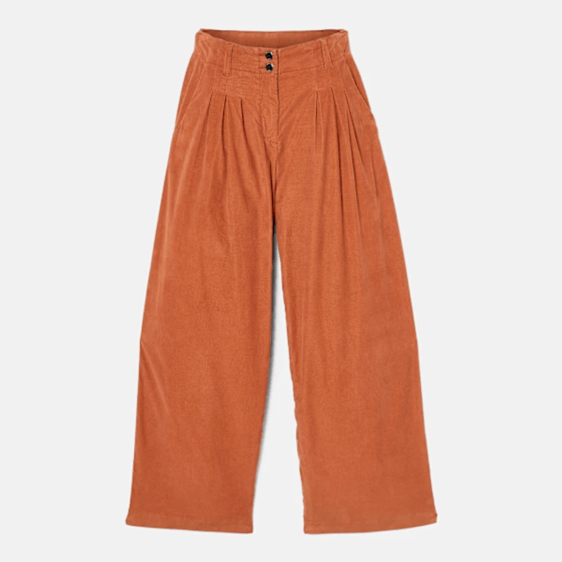 Women's Needle Corduroy Wide Leg Pant