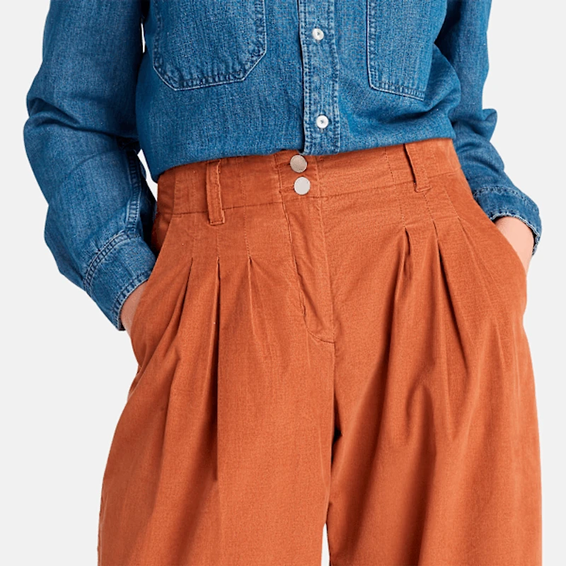 Women's Needle Corduroy Wide Leg Pant