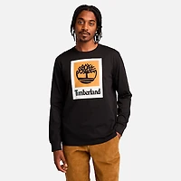 Men's Stack Logo Colored Long Sleeve T-Shirt
