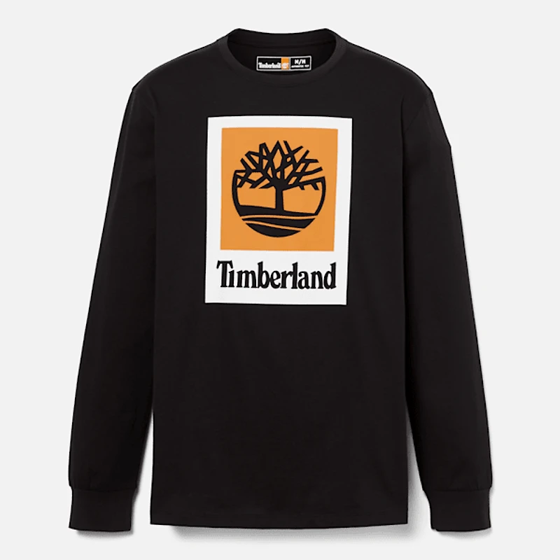 Men's Stack Logo Colored Long Sleeve T-Shirt