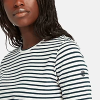 Women's Striped Short-Sleeve Baby T-Shirt