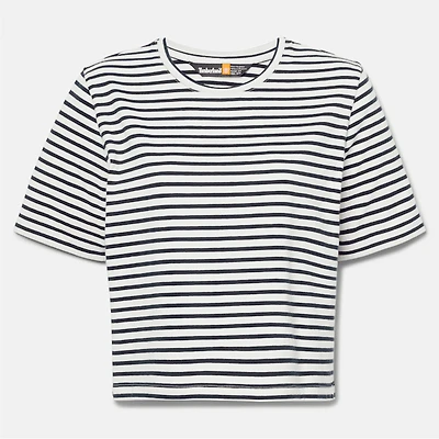 Women's Striped Short-Sleeve Baby T-Shirt