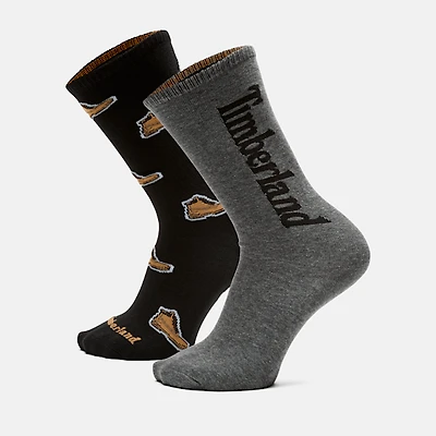 2-Pack Timberland® All Over Print Crew Sock