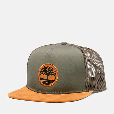 Trucker Hat w/Faux Suede Brim