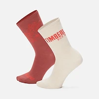Women's 2-Pack Timberland® Floral Crew Sock