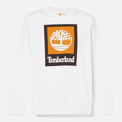 Men's Stack Logo Colored Long Sleeve T-Shirt