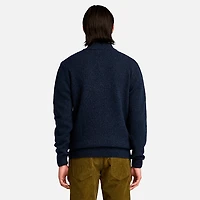 Men's Twisted Yarn Quarter-Zip Sweater