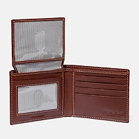 Men's Milled Leather Bifold Wallet
