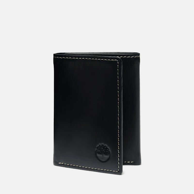 Men's Smooth Leather Trifold Wallet