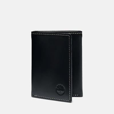 Men's Smooth Leather Trifold Wallet