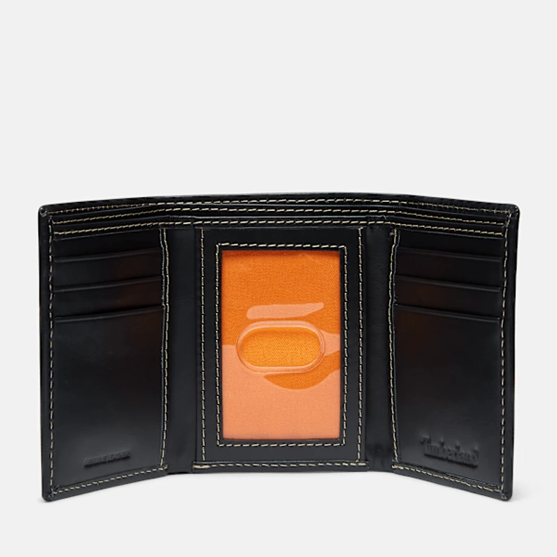 Men's Smooth Leather Trifold Wallet