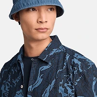 Men's Seersucker Graphic Resort Shirt