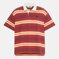 Men's Short-Sleeve Striped Rugby Polo