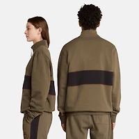 Cut-and-Sew Quarter-Zip Sweatshirt