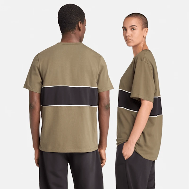 Cut-and-Sew Short-Sleeve T-Shirt