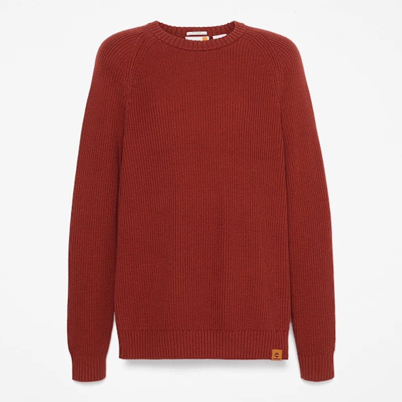 Men's Raglan Sleeve Ribbed Sweater
