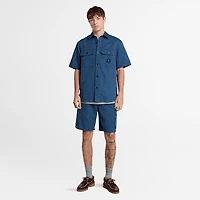 Men's Cotton Linen Utility Overshirt