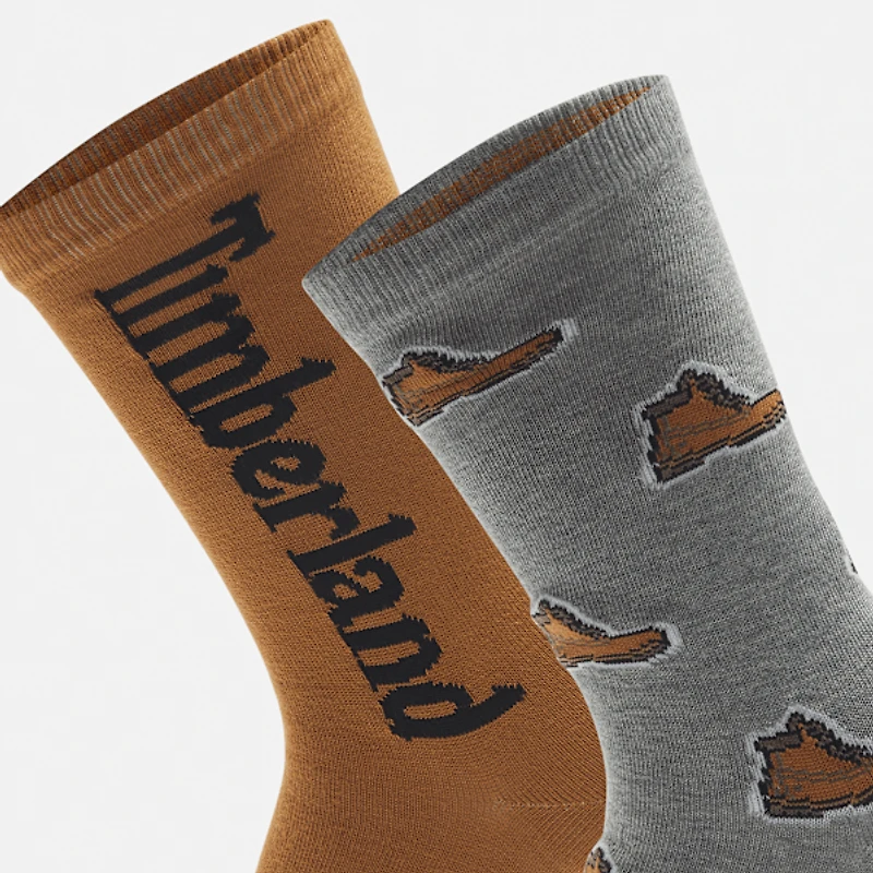 2-Pack Timberland® All Over Print Crew Sock