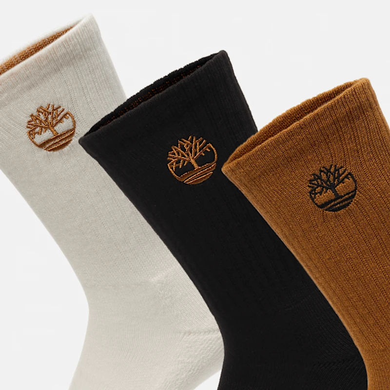 Newmarket Village 3-Pack Logo Crew Sock
