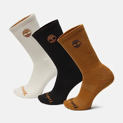 Newmarket Village 3-Pack Logo Crew Sock