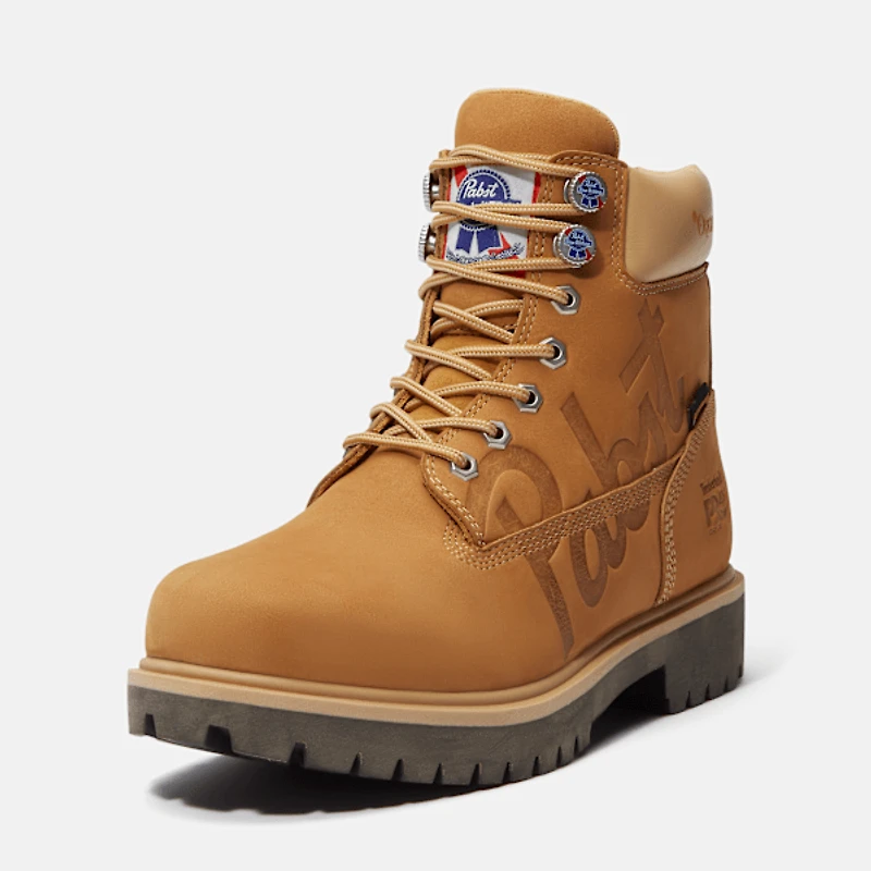 Men's Timberland PRO® and Pabst Blue Ribbon Direct Attach 6" Soft Toe Waterproof Work Boot