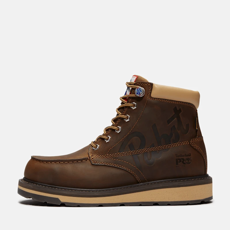 Men's Timberland PRO® and Pabst Blue Ribbon Gridworks 6" Soft Toe Waterproof Work Boot
