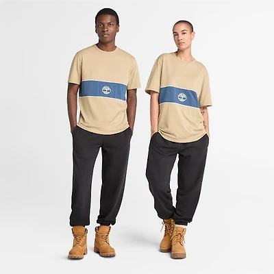 Cut-and-Sew Short-Sleeve T-Shirt