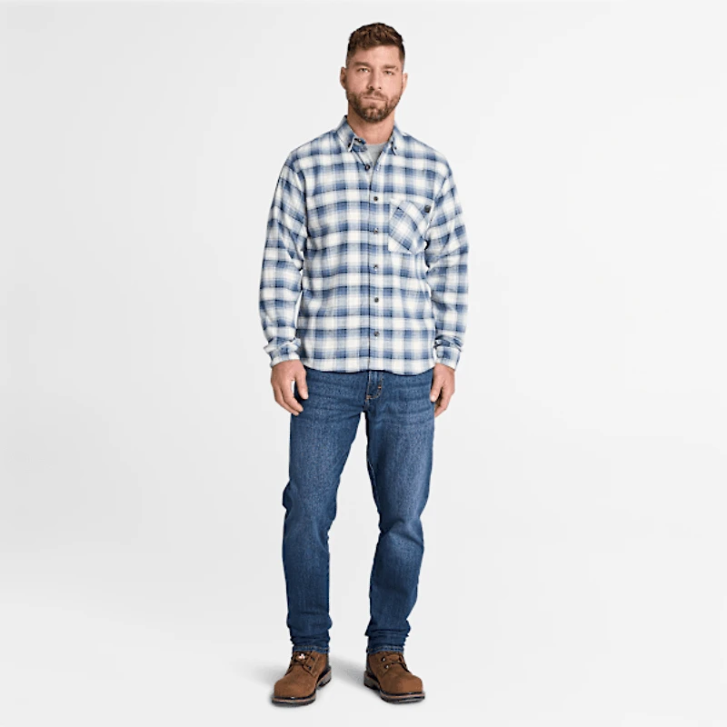 Men's Timberland PRO® Woodfort Lightweight Flannel Flex Shirt