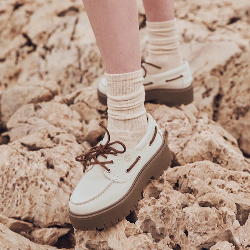 Women's Stone Street Platform Boat Shoe