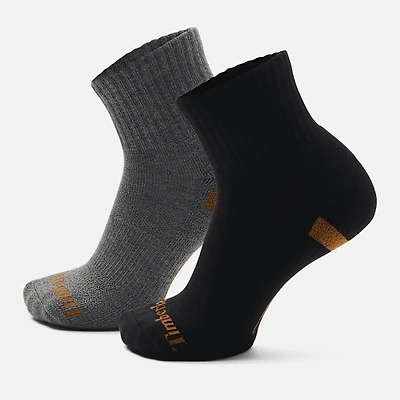Richford 2-Pack Half-Cushion Quarter Crew Sock.
