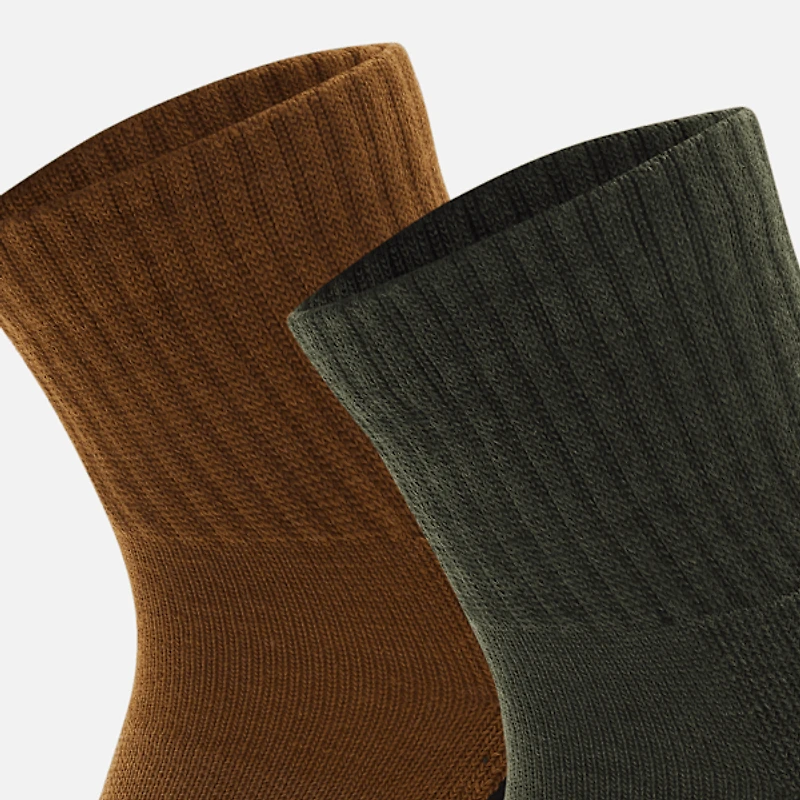 Richford 2-Pack Half-Cushion Quarter Crew Sock