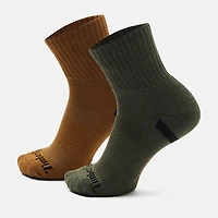 Richford 2-Pack Half-Cushion Quarter Crew Sock