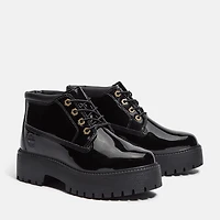 Women's Patent Leather Stone Street Platform Chukka