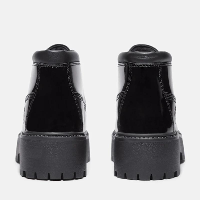 Women's Patent Leather Stone Street Platform Chukka