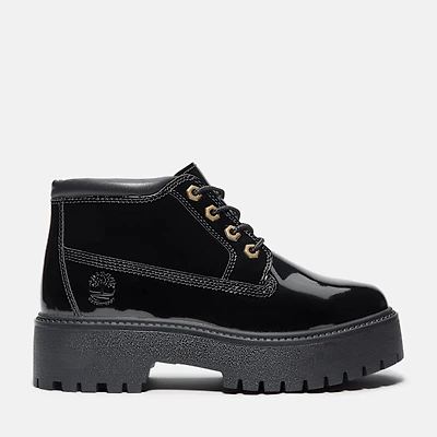 Women's Patent Leather Stone Street Platform Chukka