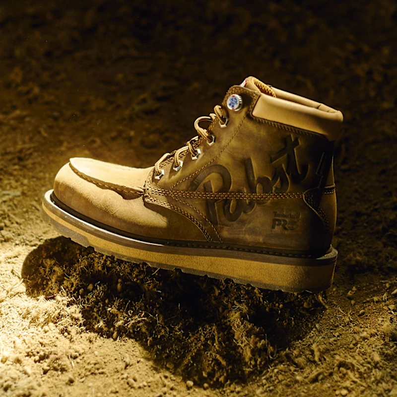 Men's Timberland PRO® and Pabst Blue Ribbon Gridworks 6" Soft Toe Waterproof Work Boot