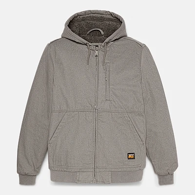 Men's Timberland PRO® Gritman Fleece-Lined Hooded Canvas Jacket