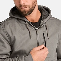 Men's Timberland PRO® Gritman Fleece-Lined Hooded Canvas Jacket