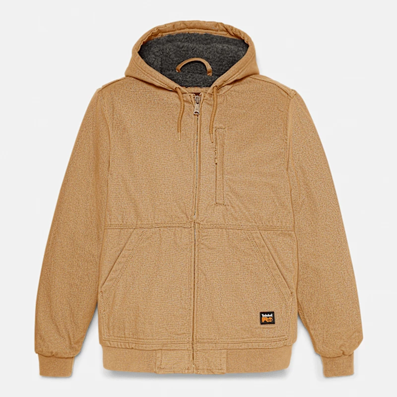 Men's Timberland PRO® Gritman Fleece-Lined Hooded Canvas Jacket