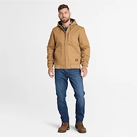 Men's Timberland PRO® Gritman Fleece-Lined Hooded Canvas Jacket