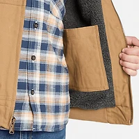 Men's Timberland PRO® Gritman Fleece-Lined Hooded Canvas Jacket