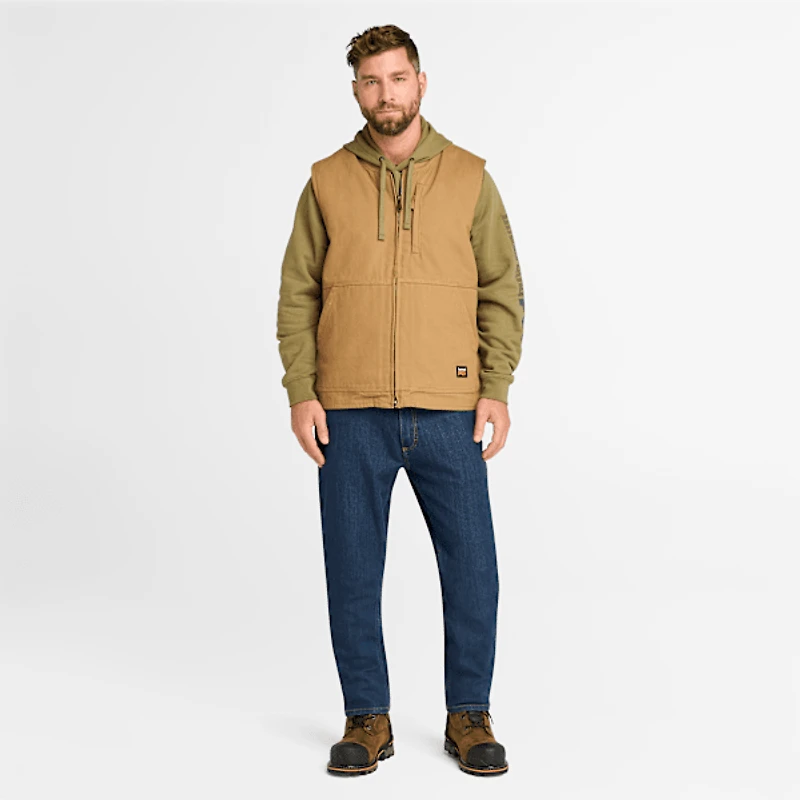 Men's Timberland PRO® Gritman Fleece-Lined Canvas Vest
