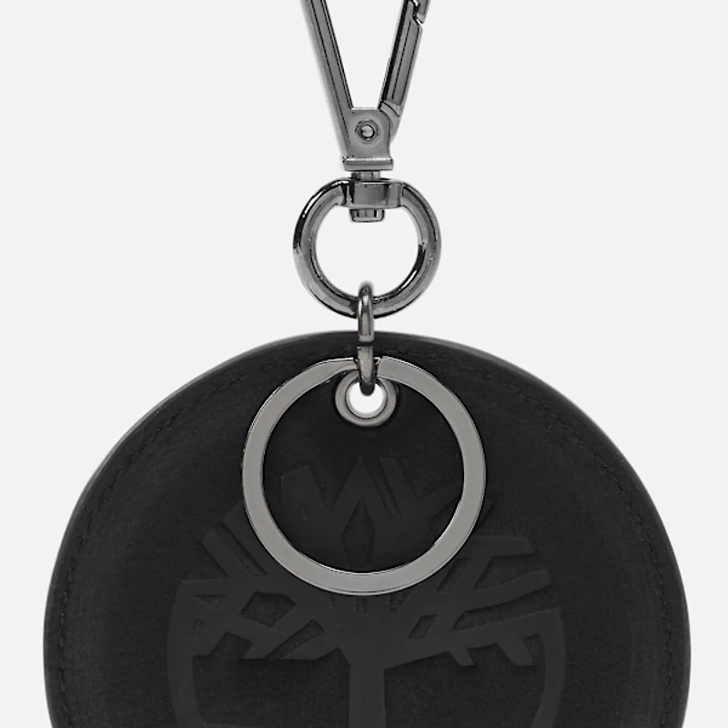 Round 2-Sided Leather Key Ring