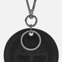 Round 2-Sided Leather Key Ring