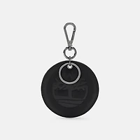 Round 2-Sided Leather Key Ring