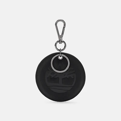 Round 2-Sided Leather Key Ring